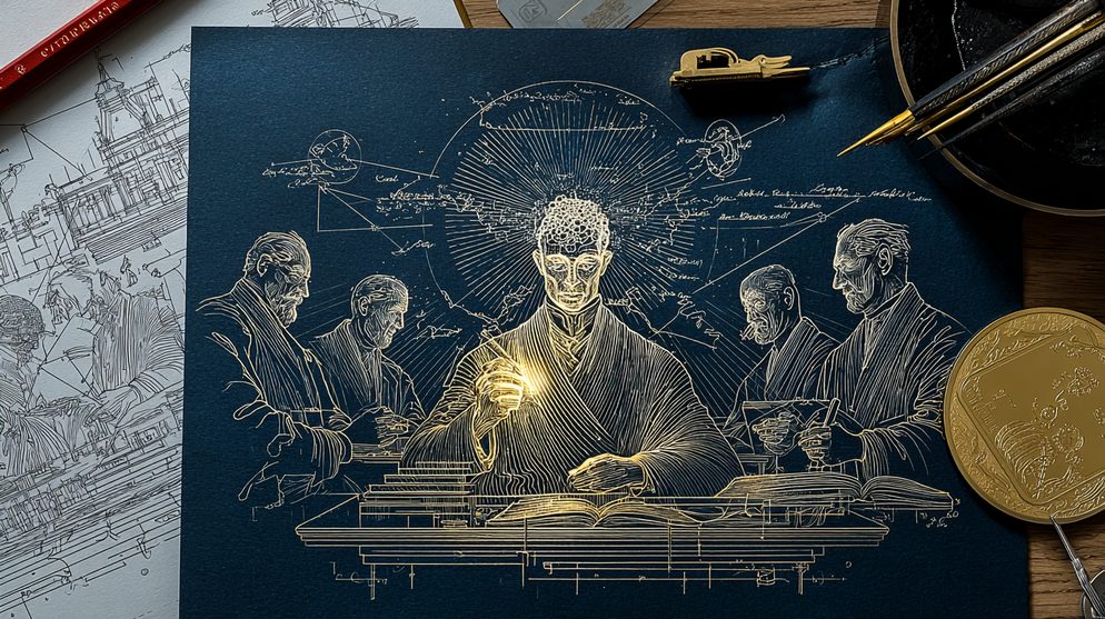 Illustration: An executive sitting alone at a desk.