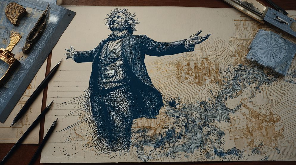 Illustration: A figure standing confidently at the edge.