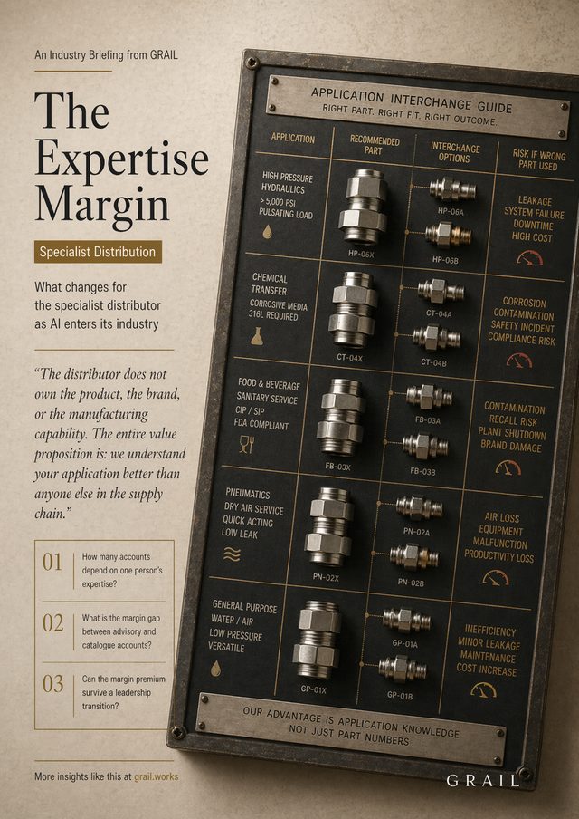 GRAIL CEO briefing cover for High-Margin Distribution.