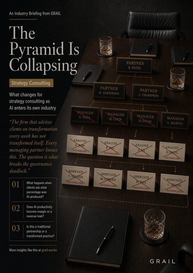GRAIL CEO briefing cover for Strategy & Management Consulting.
